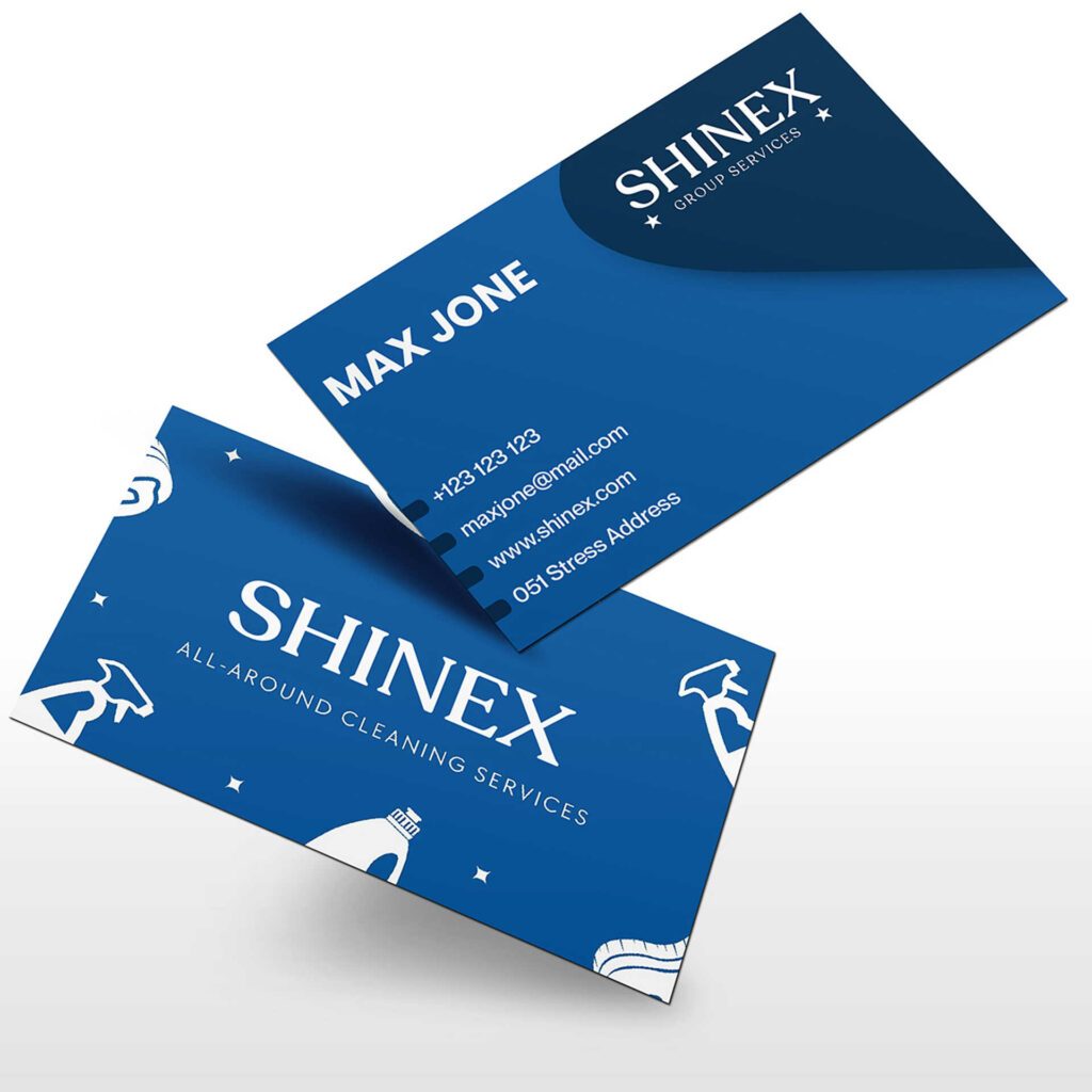 cleaning service business card