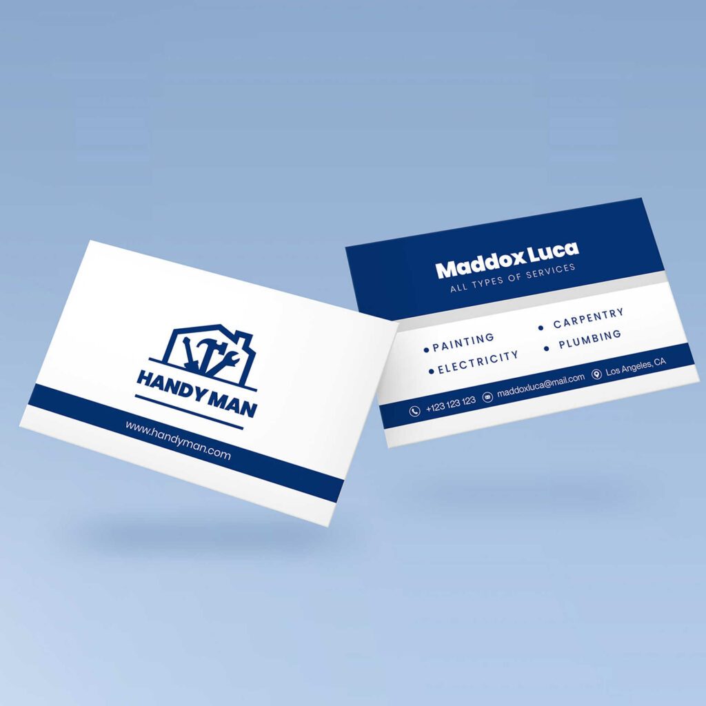 handyman business card