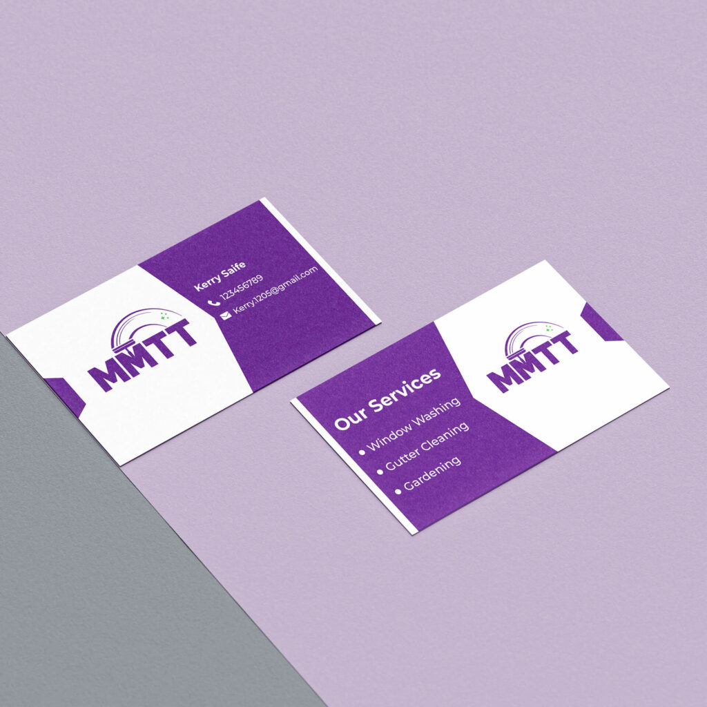business cards for cleaning services